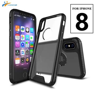 XDDZ New Arrival TPU + PC 2 in 1 Acrylic Clear Case for iPhone XS, for iPhone XS Case Hard Case