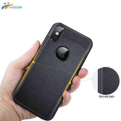 XDDZ New Arrival for iPhoneX 10 High Quality Leather Pattern TPU Shockproof Case, for iPhone X Case