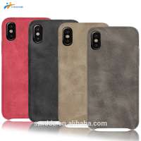 XDDZ 2018 New Product Retro Phone Case for iPhone X PU Microfiber Leather Case for iPhone X Phone Cover