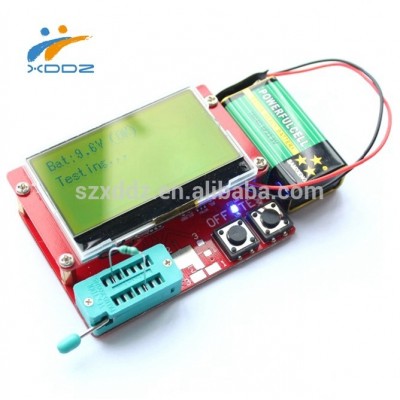 XDDZ Mega328 Transistor Tester Diode Triode inductor Capacitance ESR Meter Digital led MOS NPN tester meter